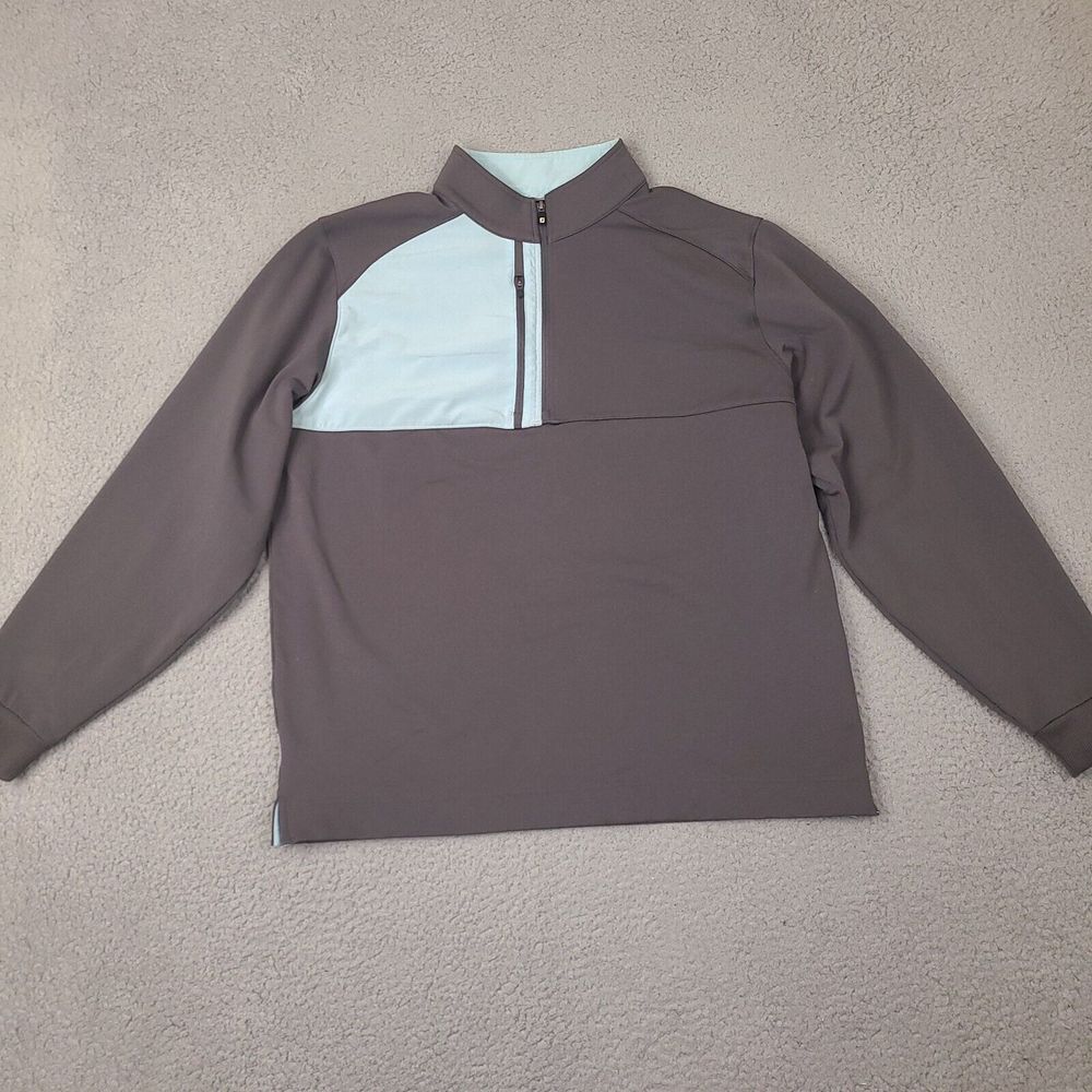 FootJoy Jacket Womens Large Gray 1/4 Zip‎ Golf Long Sleeve Pullover Outdoor